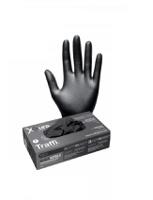a-td05-bk-s Traffi TD05 Black Powder-Free Nitrile Disposable Gloves, Size S, 50Pair per Pack