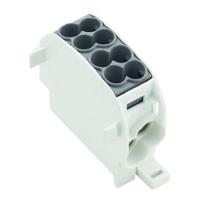1561100000 Weidmuller Distribution Block, 2 Way, 16 mm², 25 mm², 152A, 1 kV ac/dc, 600 V, Black