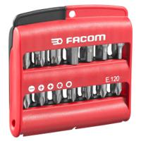 e120 Facom Screwdriver Bit 28 Pieces, Phillips, Pozidriv, Slotted