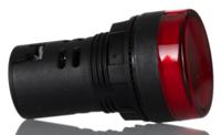 271-7486 RS PRO, Panel Mount Red LED Pilot Light, 22mm Cutout, IP65, Round, 12V ac/dc