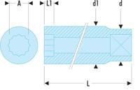 r11e Facom 1/4 in Drive 11mm Standard Socket, 12 point, 22 mm Overall Length