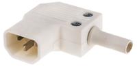 px0686sewh Bulgin C14 Right Angle Cable Mount IEC Connector Male, 10A, 250 V