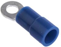 270-7641 RS PRO Insulated Crimp Ring Terminal, M3 Stud Size, 1.5mm² to 2.5mm² Wire Size, Blue