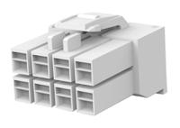 176275-1 TE Connectivity, AMP Universal Power Male Connector Housing, 3.96mm Pitch, 8 Way, 2 Row