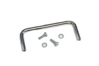 1427n2 Hammond Chrome Steel Drawer Handle 38 mm Height, 95mm Width, 6mm Length