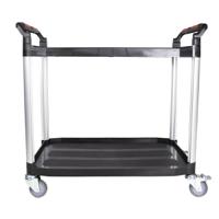 669-3740 RS PRO 2 Shelf Aluminium Trolley Trolley, 866 x 500mm, 120kg Load