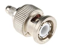 j01000a1255 Telegartner, Plug Cable Mount BNC Connector, 50Ω, Crimp Termination, Straight Body