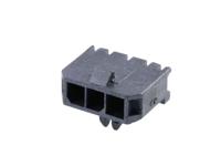43650-0300 Molex Micro-Fit 3.0 Series Right Angle Through Hole PCB Header, 3 Contact(s), 3 mm Pitch, 1 Row, Shrouded