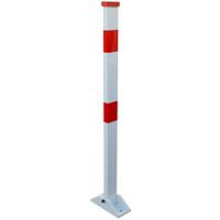 125-2192 RS PRO Red & White Steel Parking Barrier, Red Tape