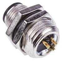 1838893-1 TE Connectivity Circular Connector, 3 Contacts, Panel, M12 Connector, Plug, Male, IP67, M12 Series
