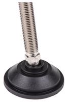 a090001 Nu-Tech Engineering M16 PA Reinforced Nylon Adjustable Foot, 1500kg Static Load Capacity 10° Tilt Angle