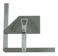 274-1073 RS PRO 0 - 180° Imperial, Metric  Vernier  Bevel Angle Protractor, 160 mm Stainless Steel Blade