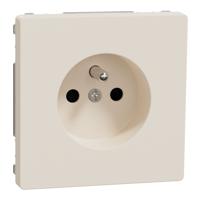 mtn2500-6033 Schneider Electric D-Life Cream 1 Gang Plug Socket, 2 Poles, 16A, Type E - French, Indoor Use