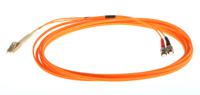 536-7487 RS PRO LC to ST Simplex Multi Mode OM1 Fibre Optic Cable, 62.5/125μm, Orange, 5m