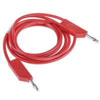 934093101 Hirschmann Test & Measurement, 16A, 30 V ac, 60V dc, Red, 1.5m Lead Length