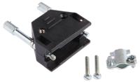 2801-0102-01 MH Connectors MHED Series ABS D Sub Backshell, 9 Way, Strain Relief
