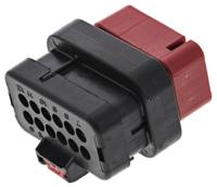 776437-1 TE Connectivity, AMPSEAL 16 Automotive Connector Plug Red Cable Mount 12 Way