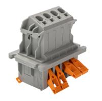 1821070 Phoenix Contact PLW 16-6/4-10 Series Feed Through Terminal Block, 4-Contact, 10mm Pitch, Panel Mount, 1-Row, Screw