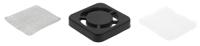 rcp-040-t Essentra Fan Filter for 40mm Fans, PET, Stainless Steel Filter, Glass Fibre Reinforced Nylon Frame, 46.5 x 46.5mm