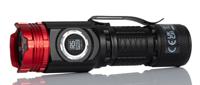 219-8131 RS PRO LED Torch Black, Red - Rechargeable 1500 lm, 105 mm