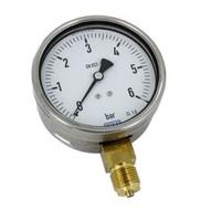 9020853 WIKA G 1/2 Analogue Pressure Gauge 6bar Bottom Entry 100mm Outside Diameter