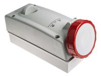 5613287 Scame Switchable IP67 Industrial Interlock Socket 3PN+E, Earthing Position 6h, 32A, 415 V