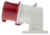 2423297 Scame IP44 Red Wall Mount 3P + N + E Right Angle Industrial Power Plug, Rated At 32A, 415 V
