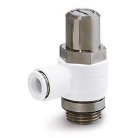 as2201f-g01-06w2d SMC AS2 Series Threaded Pneumatic Silencer & Exhaust Restrictor Function Fitting, G 1/8 Inlet Port, 6mm Tube Inlet