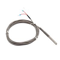 sl100sv1-3m Prosensor PT100 Temperature Probe, 6mm Dia, 100mm Long, 3 Wire, Class A +450°C Max