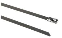 183-4224 RS PRO Cable Tie, Ball Lock, 200mm x 4.6 mm 304 Stainless Steel, Pk-100