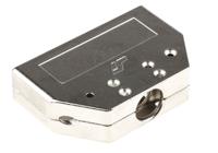 8655mh5011lf Amphenol FCI 8655MH Series Die Cast Zinc D-sub Connector Backshell, 50 Way, Strain Relief