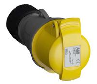 2cma102002r1000-216ec4 Amphenol Industrial, Easy & Safe IP44 Yellow Cable Mount 2P + E Industrial Power Socket, Rated At 16A, 110 V