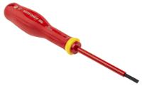 at35x75ve Facom Slotted Insulated Screwdriver, 3.5 x 0.6 mm Tip, 75 mm Blade, VDE/1000V, 179 mm Overall
