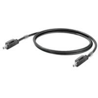 2725850030 Weidmuller, 3m, Black SPE to Female SPE, Copper Braid Shielded, Terminated