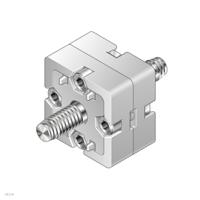 3842191175 Bosch Rexroth M6, S12 End Connector, Connecting Component, Strut Profile 45 mm, Groove Size 10mm