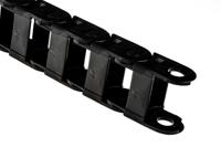 100250380 Igus 10, e-chain Black Cable Chain - Flexible Slot, W36 mm x D23mm, L1m, 38 mm Min. Bend Radius, Igumid G