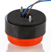 187-9648 RS PRO Amber Flashing Beacon, 115 → 230 V ac, Stud Mount, Surface Mount, Xenon Bulb, IP67