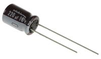 ups1c221mpd Nichicon 220μF Aluminium Electrolytic Capacitor 16V dc, Radial, Through Hole - UPS1C221MPD