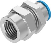 qssf-14-10-b Festo QSSF Series Straight Threaded Adaptor, G 1/4 Female to Push In 10 mm, Threaded-to-Tube Connection Style, 153168