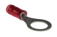 320572 TE Connectivity, PIDG Insulated Ring Terminal, M8 Stud Size, 0.26mm² to 1.65mm² Wire Size, Red