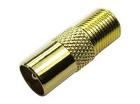 266-2213 RS PRO TV Aerial Connector Male to Female, Cable Mount