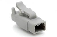 atm06-2s Amphenol Industrial, ATM Automotive Connector Plug Grey Cable Mount 2 Way, Crimp Termination ATM06-2S