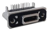 musbr-m1c1-m0 Amphenol Communications Solutions Right Angle, PCB Mount, Socket- Single Port Type C IP67 USB Connector