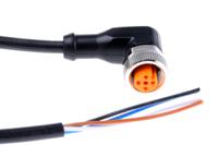 evc007 ifm electronic Female 4 way M12 to Unterminated Sensor Actuator Cable, 2m