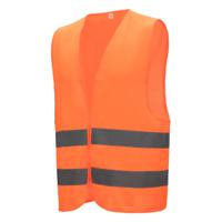 7110-xs NITRAS SAFETY Orange Breathable Hi Vis Vest, XS