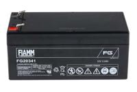 fg20341 Fiamm 12V Faston F1 Sealed Lead Acid Battery, 3.4Ah