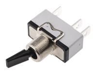 636nh2 APEM Toggle Switch, Panel Mount, On-On, SPST, Tab Terminal