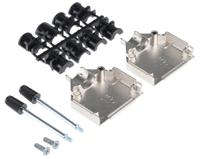 amet-15-rs ASSMANN WSW AMET Series Zinc D Sub Backshell, 15 Way, Strain Relief