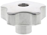 478-377 RS PRO Silver Multiple Lobes Clamping Knob, M8, Threaded Through Hole