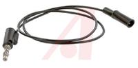 bu-2031-a-24-0 Mueller Electric Crocodile Clip Lead, 10A, 300V, Black, 600mm Lead Length